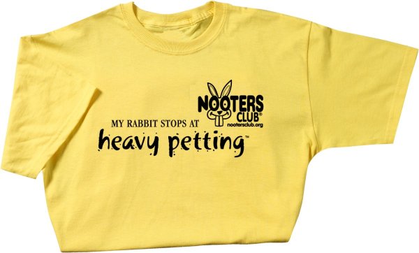 Short Sleeve T-shirt - "My Rabbit stops at heavy petting"